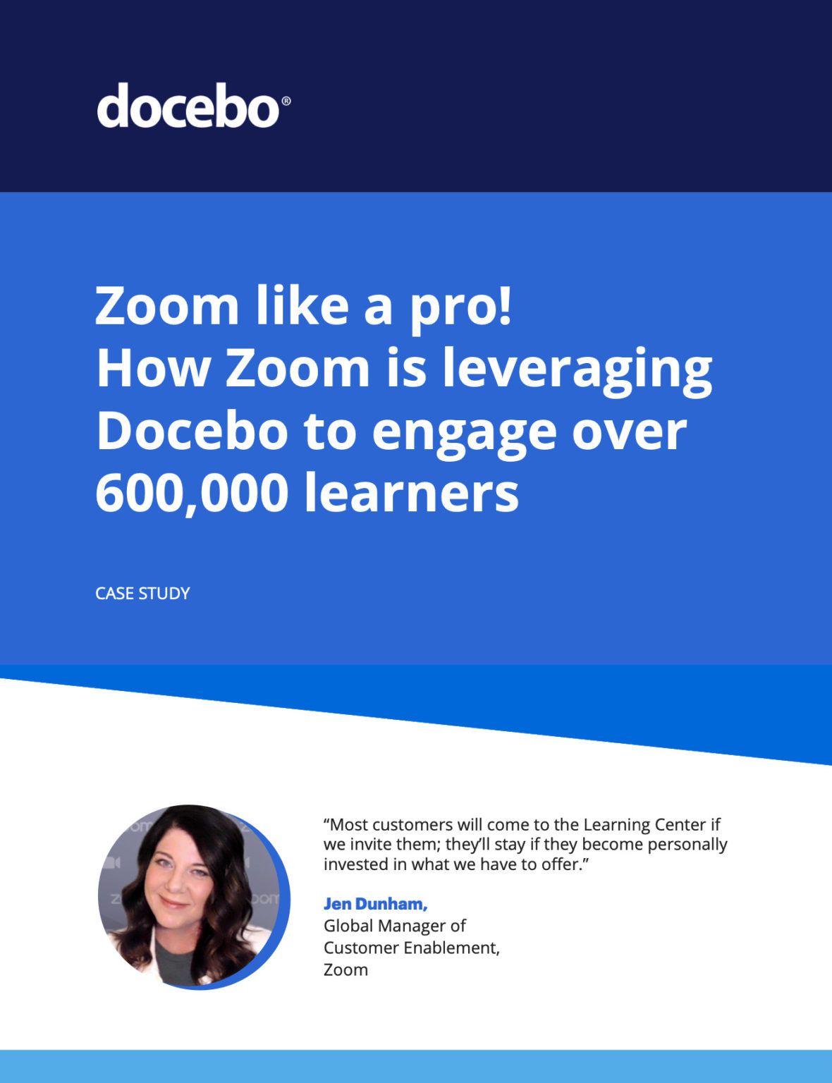 Download the case study to unlock how Docebo helped Zoom to reach